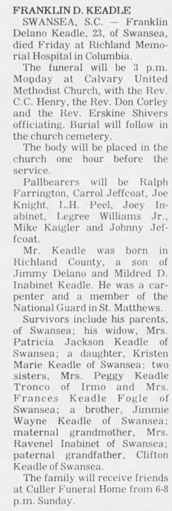 Clipping from The Times and Democrat